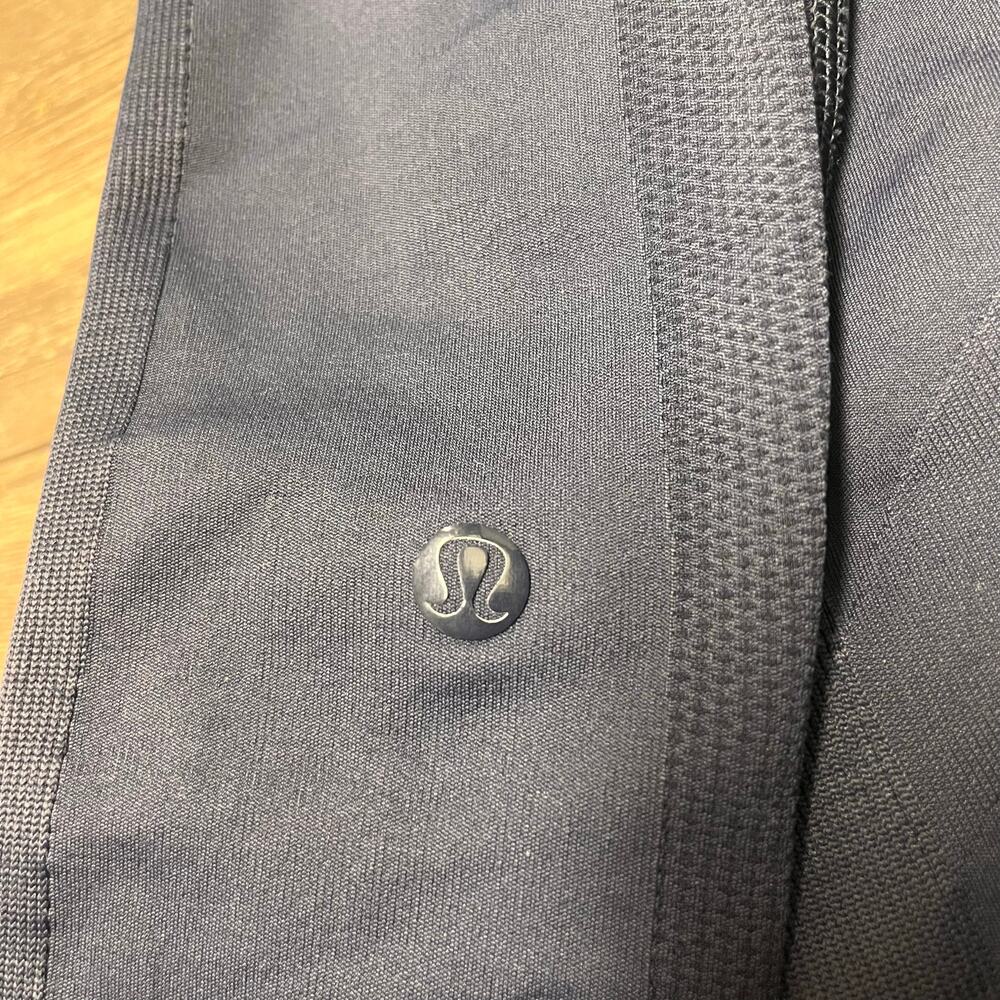 Lululemon Zone In Tight Navy Blue Sz 4 High Rise Leggings 27” Active Compression - Picture 9 of 13